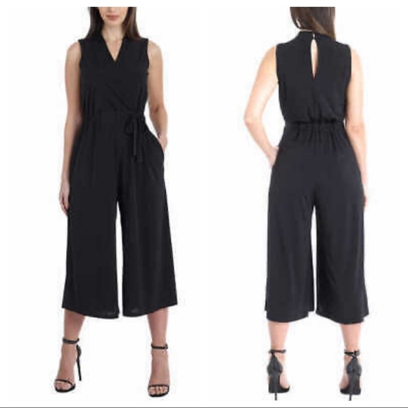 Sandra Darren Cropped Jumpsuit NWT - Picture 2 of 7
